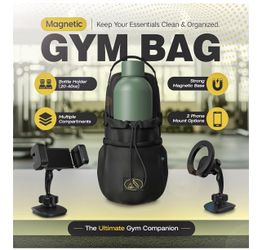 Magnetic Gym bag bottle holder