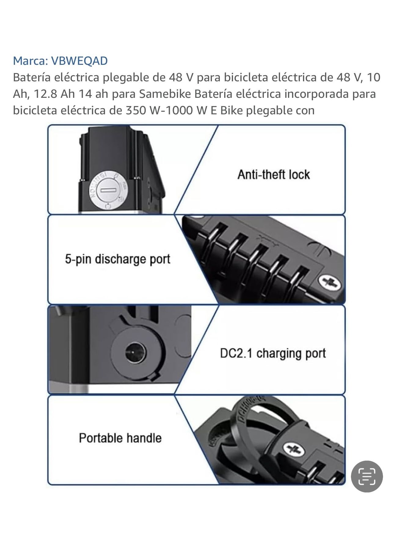 Batería Para Bicicleta Eléctrica