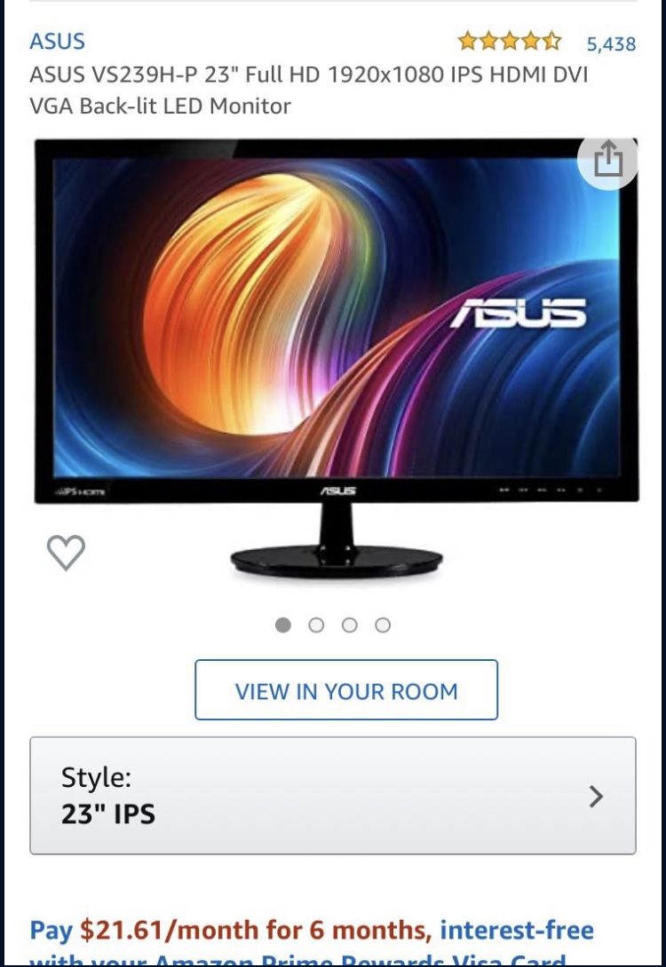 ASUS VS239H-P 23" 1920x1080 IPS LED Monitor