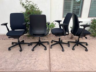 Steelcase Amias - All Black - Like New - 12 matching available!