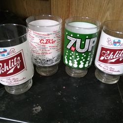 Antique Collection Of Beer Glasses
