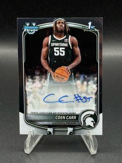 2025 Bowman Chrome U 1st Bowman #CPA-CC Coen Carr Auto