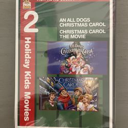 NEW IN PACKAGE An All Dogs Christmas Carol and Christmas Carol The Movie dvds
