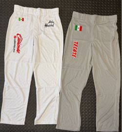 Men’s Baseball Pants Size Large Bundle Liga De Mexico Sponsors