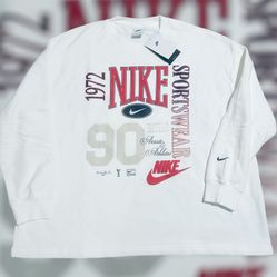 Nike Sportswear large Women's Oversized Crew-Neck French Terry Sweatshirt NWT