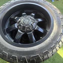 4 20" RIMS AND TIRES 8X170 LUG PATTERN $650