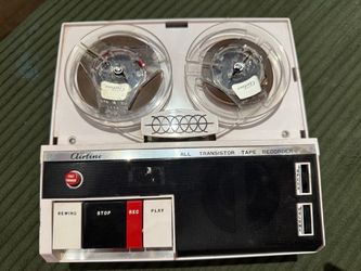 Vintage Wards Airline All Transistor Reel-to-Reel Tape Recorder — Partially Tested