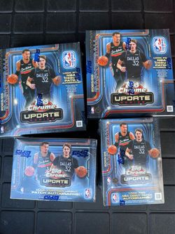Sealed Topps Chrome Update Basketball NBA Blaster and Mega Boxes