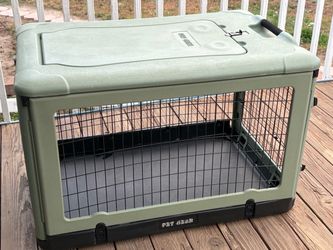 Pet Gear The Other Door 4 Door Steel Crate in sage green 42” x 29” x 28”H