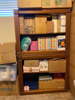 2 Floor Shelves 29” tall 35” wide 16.5” deep each