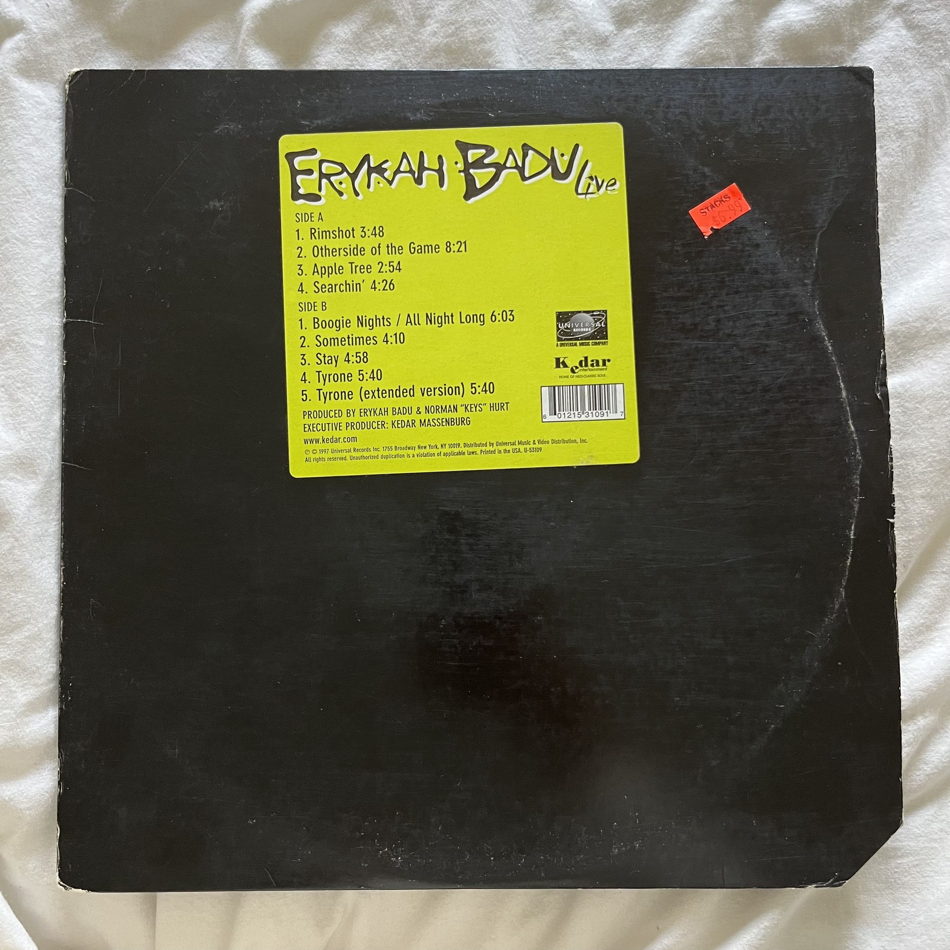 Erykah Badu Live Vinyl