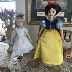 Set 2 Franklin Mint Disney Dolls