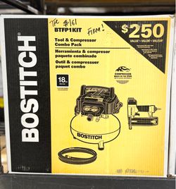 Bostitch Pneumatic 18 Ga. Brad Nailer and Compressor Kit