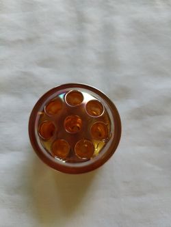 Antique Marigold Carnival Glass Holder
