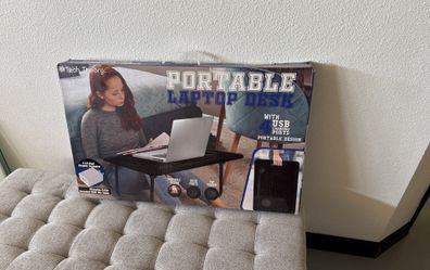 Portable Laptop Desk With USB Charging Ports 