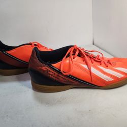 Adidas F-50 Soccer Men's 8.5 Indoor Futsal Shoes Black Orange Futbol Turf