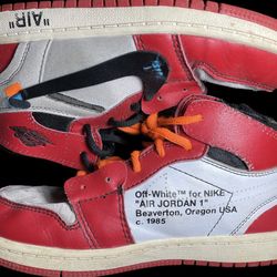Off-White TM For Nike Air Jordan 1 Sneakers Beaverton, OR Kids Size 3Y 