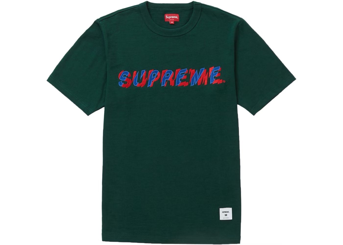 Supreme T-shirt Shatter Tee Dark Green Medium SS19