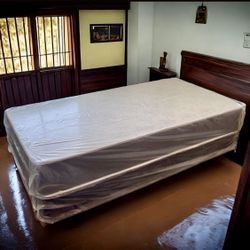 Mattress 10” Inches Thick Starting At $150 Twin Size. New From Factory And Of Excellent Comfort Available: Full, Queen, King And Same Day Delivery