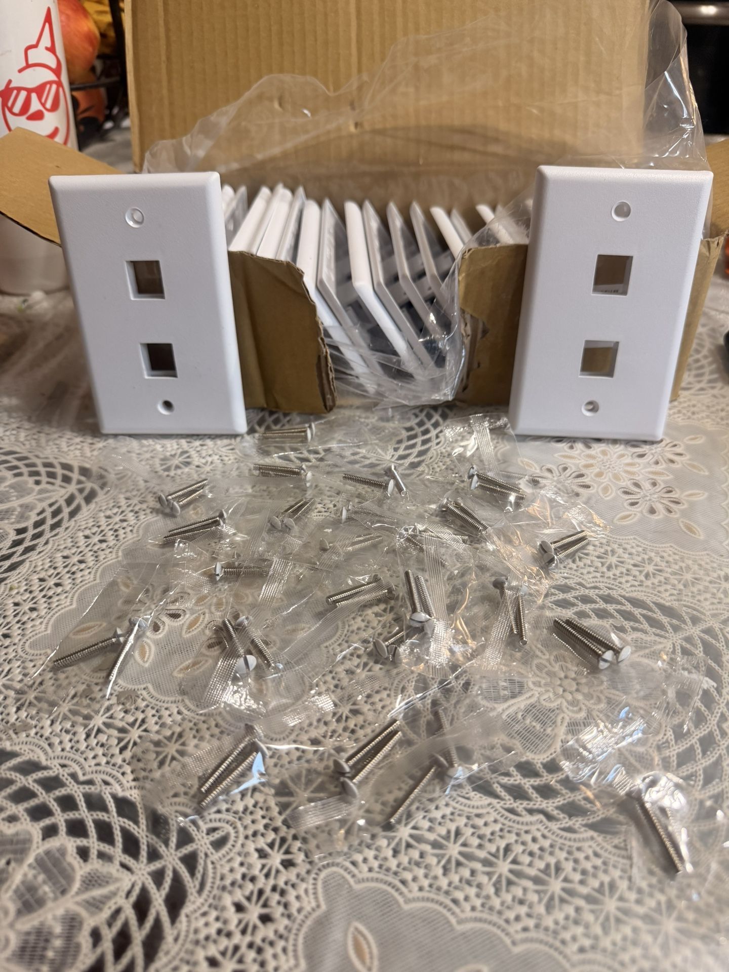 ICC 2-Port Keystone Wall Plate (25 Pack)