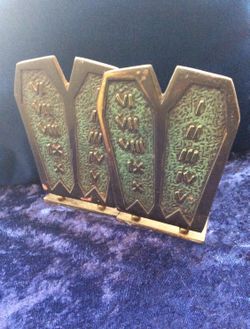 Ten Commandments Book Ends 