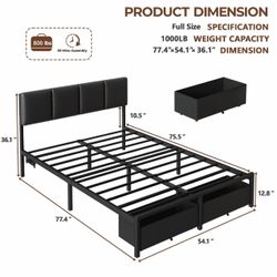 Full size bed frame
