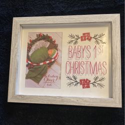 Babies First Christmas Photo Frame