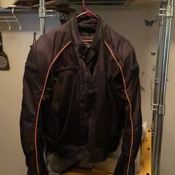 New men’s motorcycle jacket, size medium