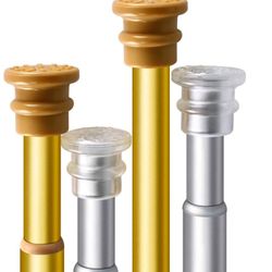 Silver Shower Curtain Rod ,27-47 Inches Adjustable Spring Tension Shower Curtain Rod ，Aluminum Alloy Silver Never Rust No Drilling Shower Rod 