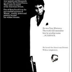 Scarface Movie Cover Wall Poster