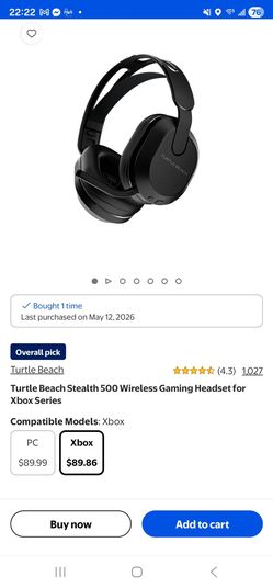 Turtle Beach Stealth 500 Wireless Gaming Headset for Xbox Series