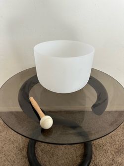 10” Crystal Singing Bowl with Mallet – Meditation Yoga Sound Bath