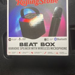 Rolling stone bear box karaoke speaker with wireless microphone Bluetooth