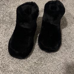 Fashionova, Faux Fur  Boots Black , US 7