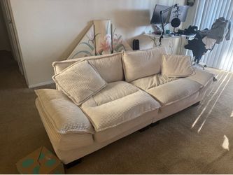 Tan Corduroy Couch