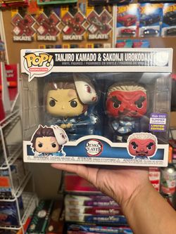 Tanjiro kamado and sakonji urokodaki demon slayer funko pop new