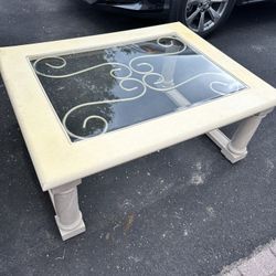 Glass Top Coffee Table 