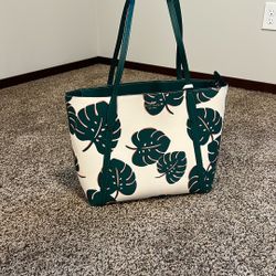 Kate Spade Cara Large Monstera Leaf Purse 