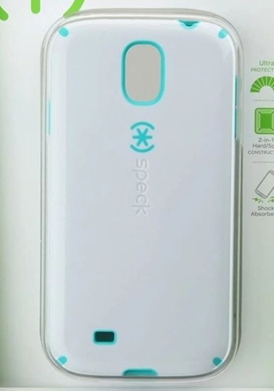Speck Products CandyShell Samsung Galaxy S4 Case - White/Caribbean Blue