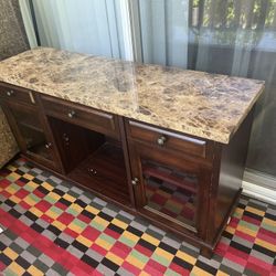 Tv Stand With Marble Top 