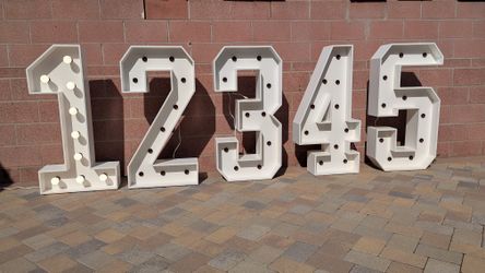 Marquee Numbers 0-9 And ABC..... Letters