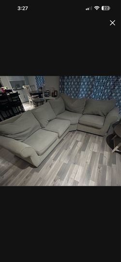 Pottery barn L couch