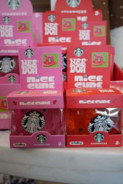 Starbucks Nee Doh Nice Cube Squishy Toy