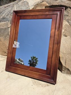 Ronbow Solid Wood Mirrored Medicine Cabinet / Bathroom Storage Cabinet – Premium Quality