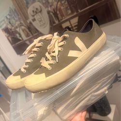Veja Olive Green Canvas Sneakers US 7