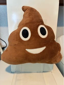 Poop Emoji Throw Pillow Plushie