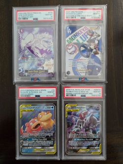 Psa 10 slabs pokemon & one piece