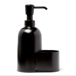 2 Room Essentials Black Plastic Soap Dispenser 