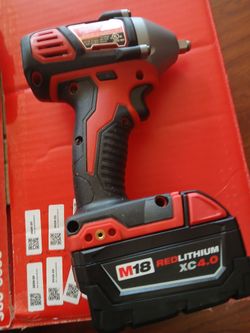 M18 Lithium-Long Cordless 3/8 lmpact Wrench new And Battery 4ah new