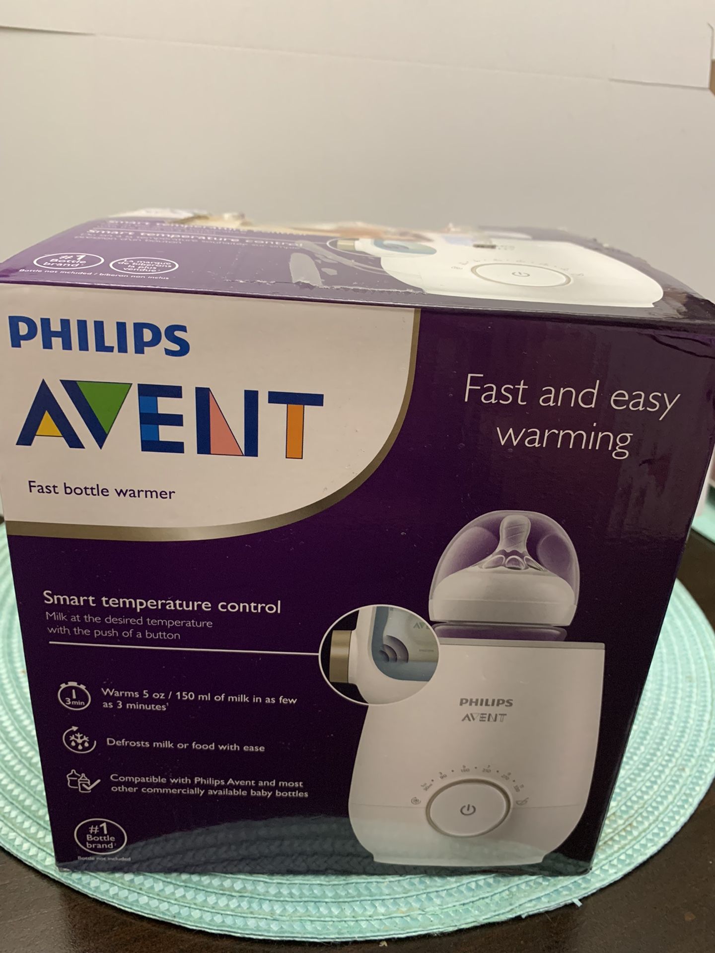 NEW Philips Avent Smart Temperature Control Fast Baby Bottle Warmer SCF358/00